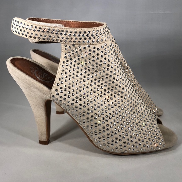 Jeffrey Campbell Shoes - Jeffrey Campbell Studded Peep Toe Shoes Size 8.5M